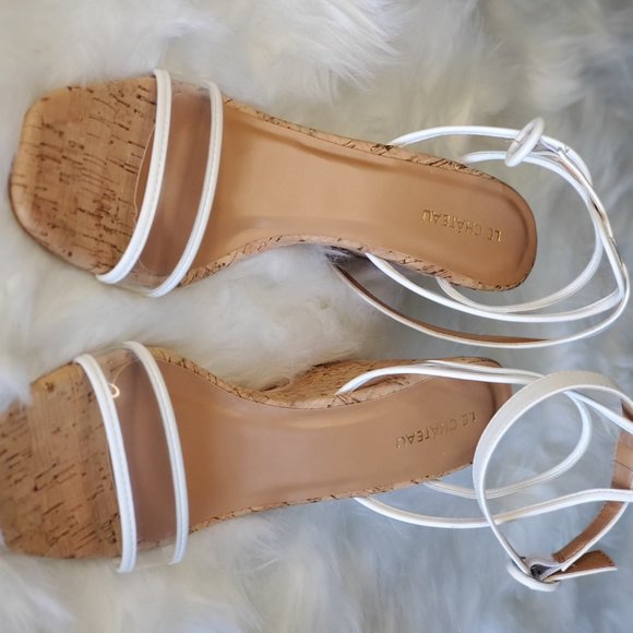 Clear White Plastic Wedge heels - Picture 9 of 9